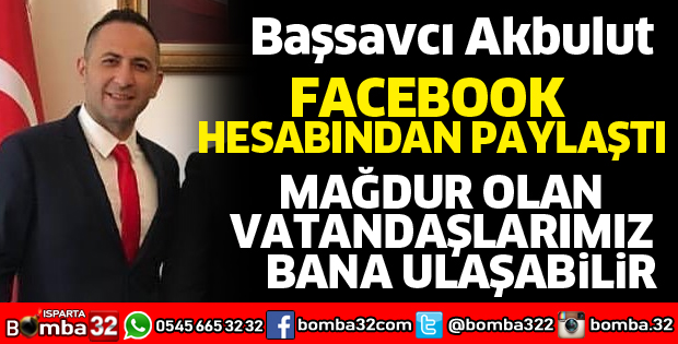 Mağdur vatandaşlarımız bana ulaşabilir