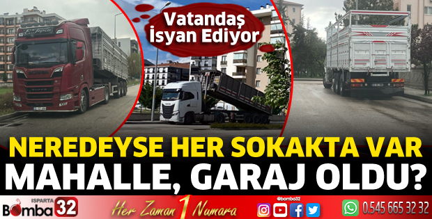 Mahalle garaja döndü