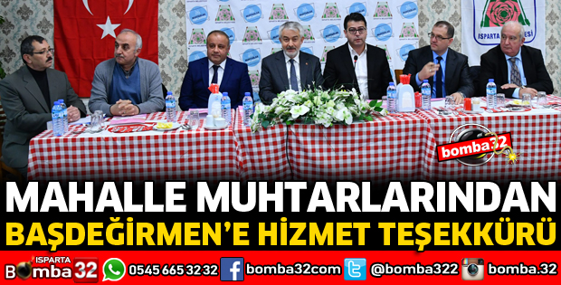 MAHALLE MUHTARLARINDAN HİZMET TEŞEKKÜRÜ