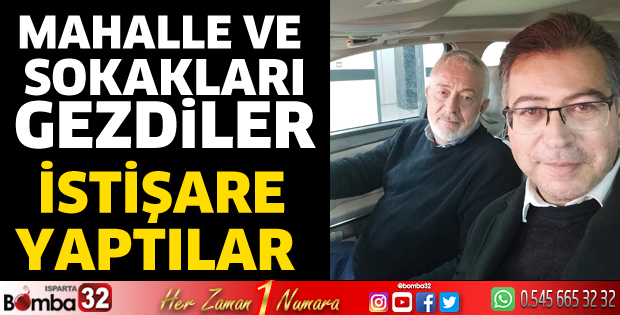 Mahalle ve sokakları gezdiler 