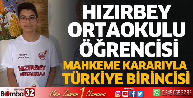 Mahkeme kararıyla Türkiye birincisi oldu