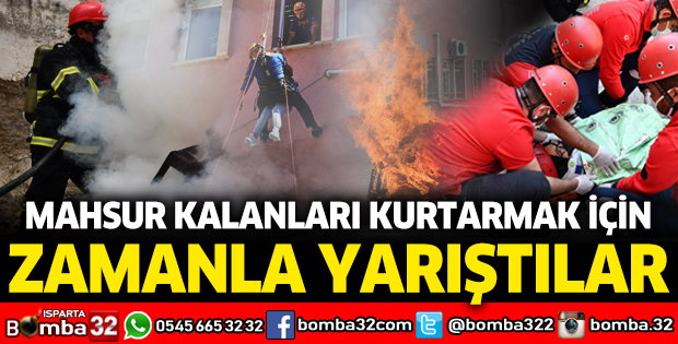 Mahsur kalanları kurtarmak için zamanla yarıştılar