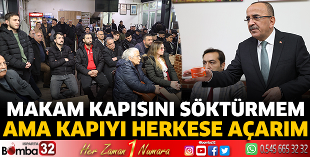 Makam kapısını söktürmem ama kapıyı herkese açarım 