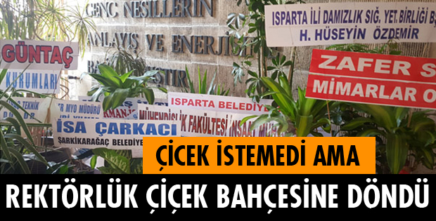 MAKAM ODASI ÇİÇEK BAHÇESİNE DÖNDÜ
