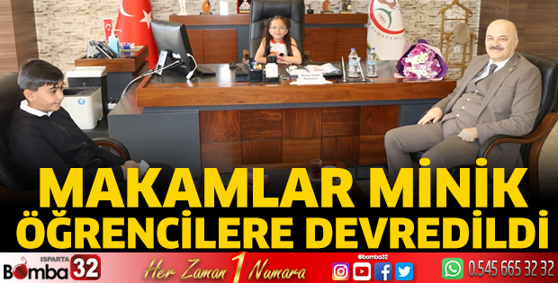 Makamlar minik öğrencilere devredildi