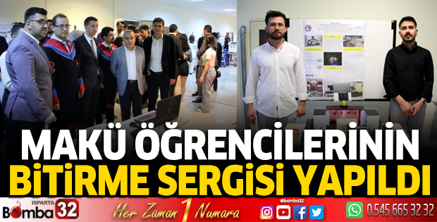 MAKÜ'lü öğrencilerden bitirme projesi sergisi