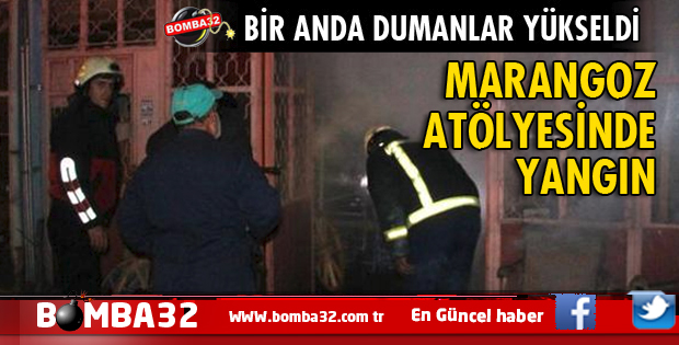 ISPARTA'DA MARANGOZ ATÖLYESİNDE YANGIN ÇIKTI
