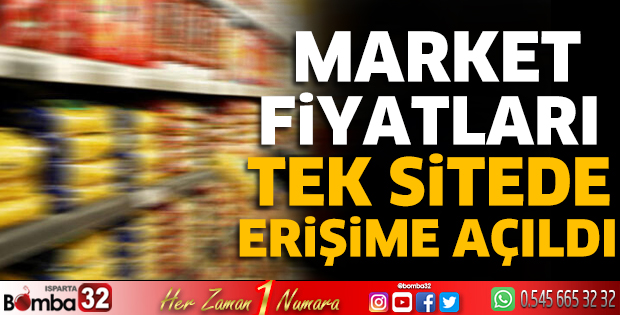 Market fiyatları tek sitede erişime açıldı