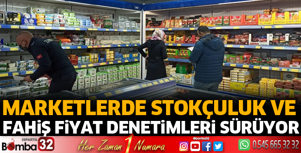 Marketlerde stokçuluk ve fahiş fiyat denetimi