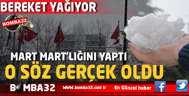 MART MART'LIĞINI YAPTI  BİR HAFTALIK HAVA DURUMU 