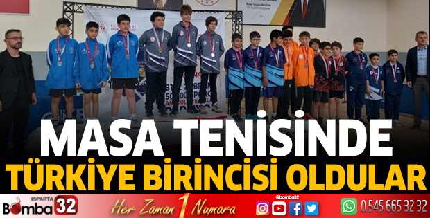 Masa tenisinde Türkiye birincisi oldular