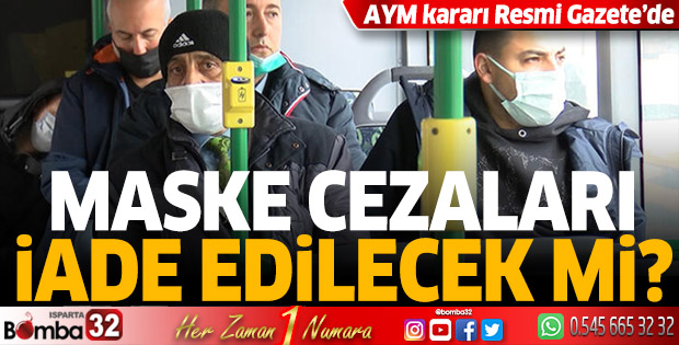 Maske cezaları iade edilecek mi?