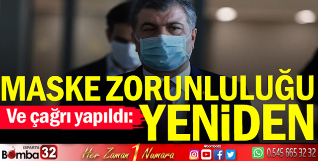 MASKE KULLANIMI ÖZENDİRİLMELİ, ZORUNLU HALE GETİRİLMELİDİR