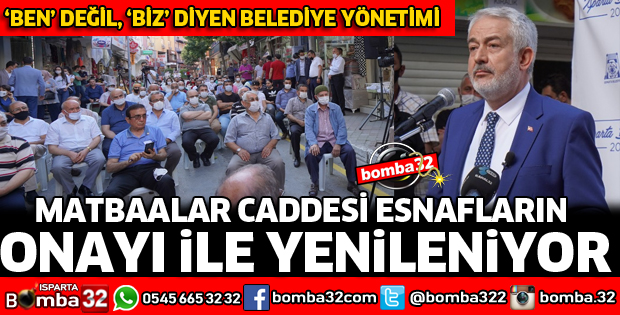 MATBAALAR CADDESİ ESNAFLARIN ONAYI İLE YENİLENİYOR