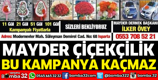 MAYDER ÇİÇEKÇİLİKTEN KAMPANYA
