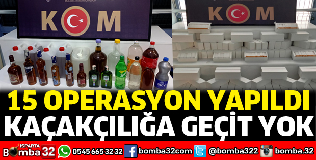 Mayıs ayında 15 operasyon yapıldı
