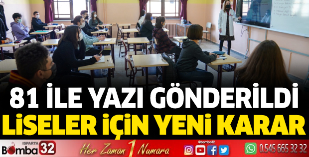 MEB, 81 ile yazı gönderdi! Liseler için yeni karar
