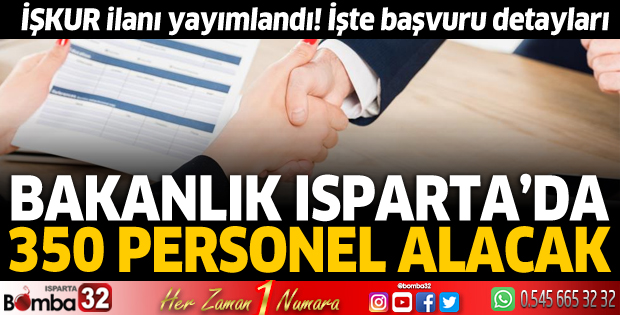 MEB Isparta'da 350 personel alacak