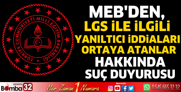 MEB'den suç duyurusu