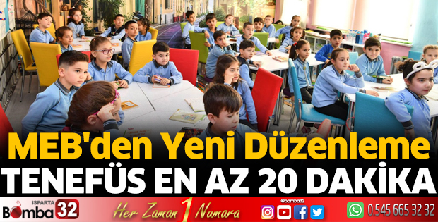 MEB'den yeni düzenleme
