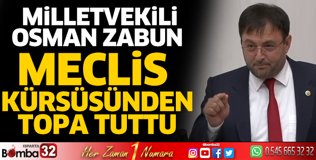 Meclis kürsüsünden topa tuttu