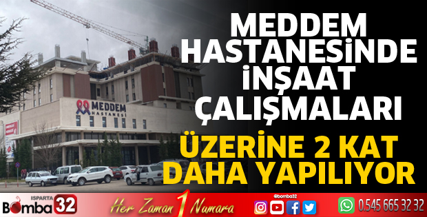 Meddem Hastanesinde inşaat çalışmaları