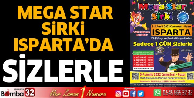 Mega Star Sirki Isparta'da