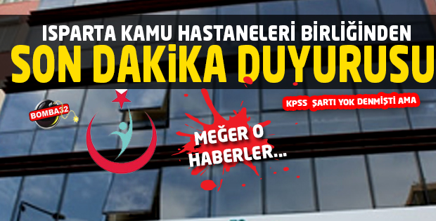 ISPARTA'DA MEĞER O HABERLER...