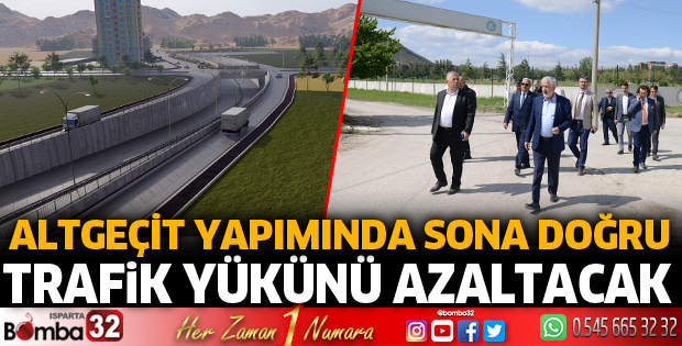 Mehmet Tönge Altgeçidi yapımında sona gelindi