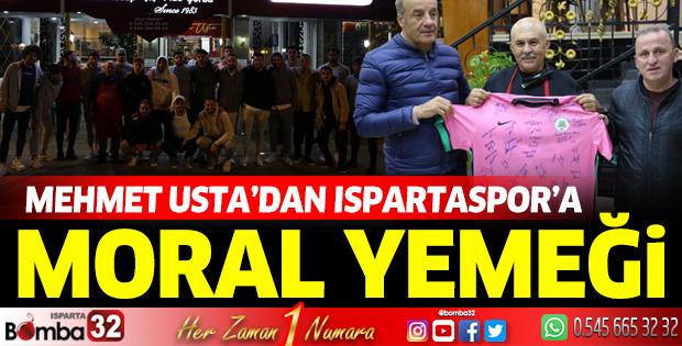 Mehmet Usta’dan Ispartaspor’a moral yemeği