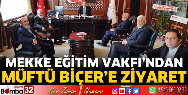 Mekke Eğitim Vakfı'ndan Müftü Biçer'e ziyaret