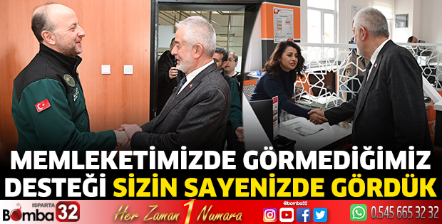 Memleketimizde görmediğimiz desteği gördük