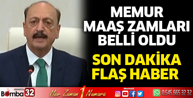 Memur maaş zamları belli oldu