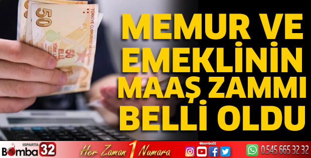 Memur ve emeklinin maaş zammı belli oldu