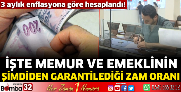 Memur ve emeklinin şimdiden garantilediği zam oranı