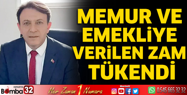 Memur ve emekliye verilen zam tükendi