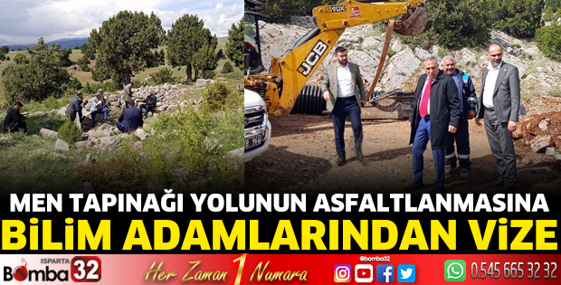 Men Tapınağı yolunun asfaltlanmasına bilim adamlarından vize