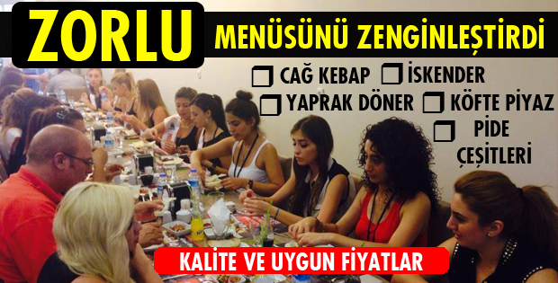 MENÜSÜNÜ ZENGİNLEŞTİRDİ!
