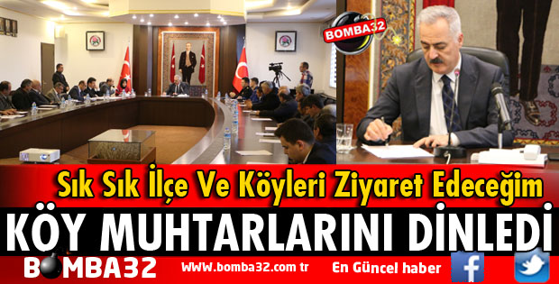 MERKEZ KÖY MUHTARLARI TOPLANTISI YAPILDI