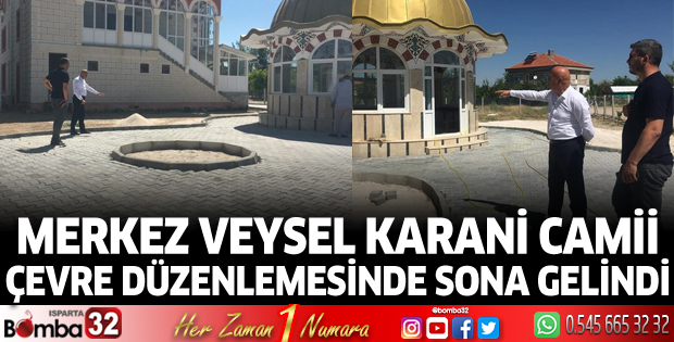 Merkez Veysel Karani Camii çevre düzenlemesinde sona gelindi