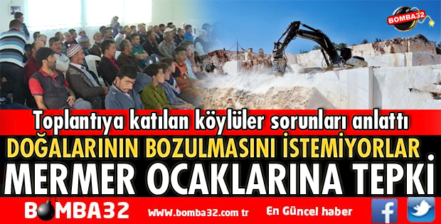 MERMER OCAKLARINA HALK TEPKİ GÖSTERDİ