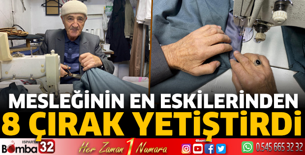 Mesleğinin en eskilerinden 8 çırak yetiştirdi 