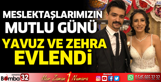 Meslektaşlarımız Yavuz ve Zehra Evlendi