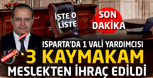 MESLEKTEN İHRAÇ EDİLDİLER