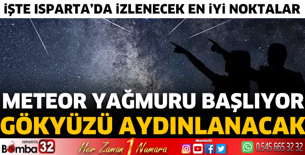 Meteor yağmuru başlıyor