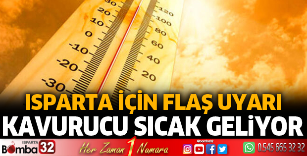 Meteoroloji duyurdu! Isparta'da sıcaklık artacak