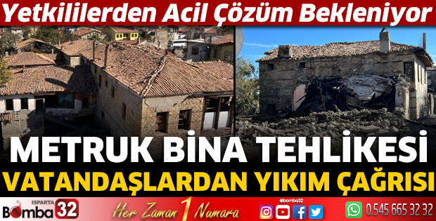 Metruk binalar tehlike saçıyor