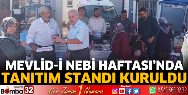 Mevlid-i Nebi Haftası’nda Tanıtım standı kuruldu 
