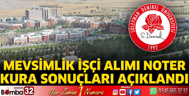 Mevsimlik işçi alımı noter kura sonuçları açıklandı