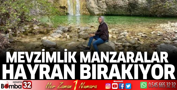 Mevsimlik manzaralar hayran bırakıyor